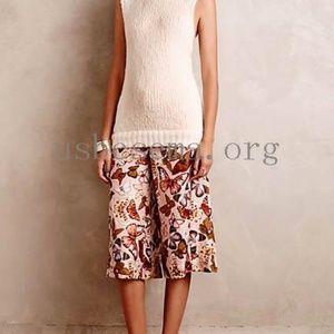 Elevenses mariposa butterfly silk culottes.